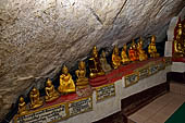 Inle Lake Myanmar. Pindaya, the famous Shwe Oo Min pagoda, a natural cave filled with thousands of gilded Buddha statues. 